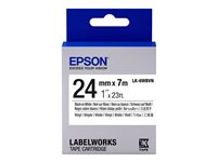 Epson LK-6WBVN - Vinyl - Schwarz auf Weiss - Rolle (2,4 cm x 7 m) 1 Kassette(n) Etikettenband - fr LabelWorks LW-1000, LW-300, 