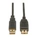 Tripp Lite 3ft USB 2.0 Hi-Speed Extension Cable Shielded A Male / Female 3' - USB-Verlngerungskabel - USB (W) zu USB (M) - USB 