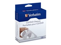 Verbatim - CD-/DVD-Hlle - Kapazitt: 1 CD/DVD (Packung mit 100)