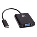 V7 - Externer Videoadapter - USB-C - VGA - Schwarz