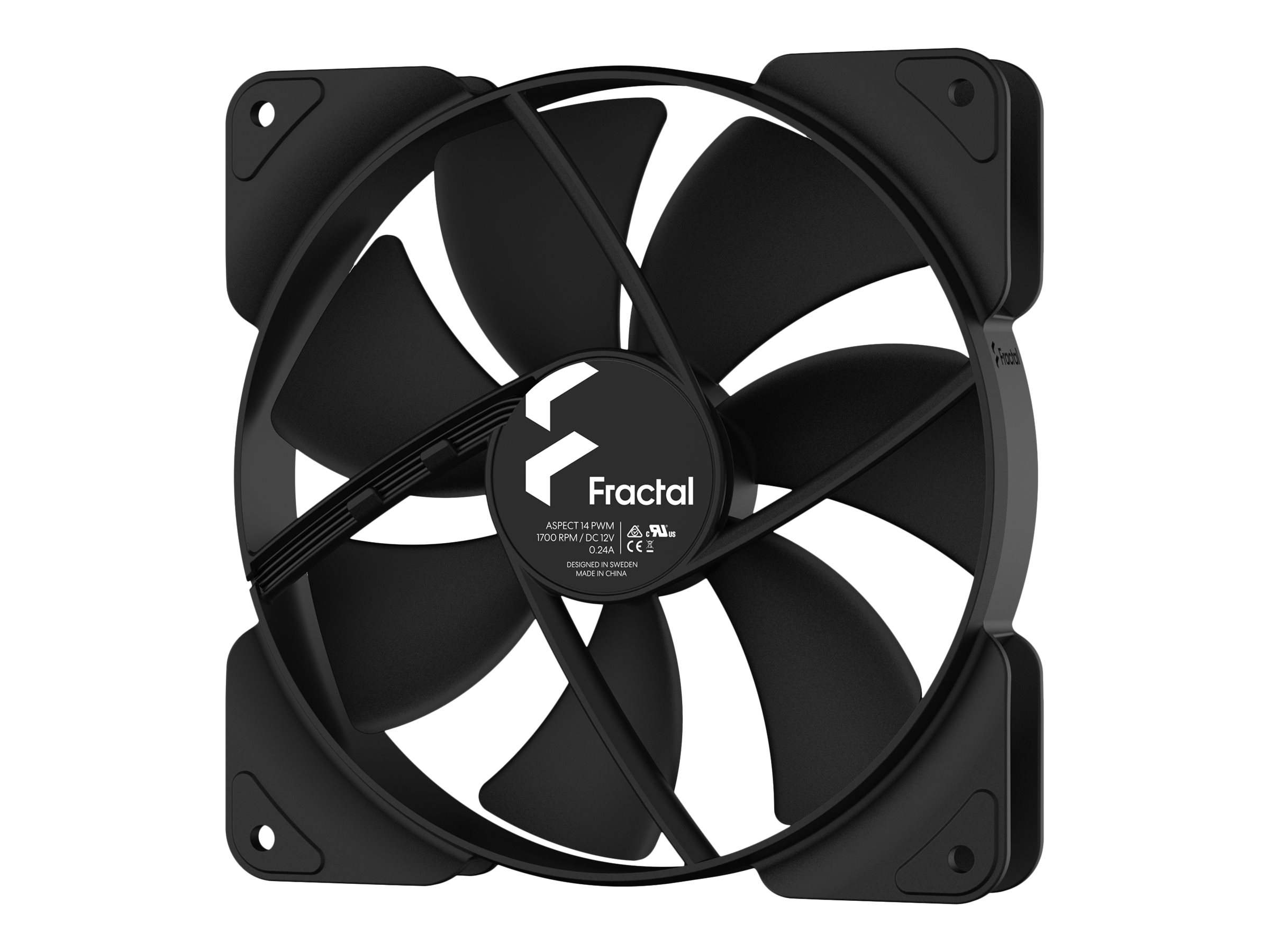 Fractal Design Aspect 14 PWM - Gehuselfter - 140 mm - Schwarz