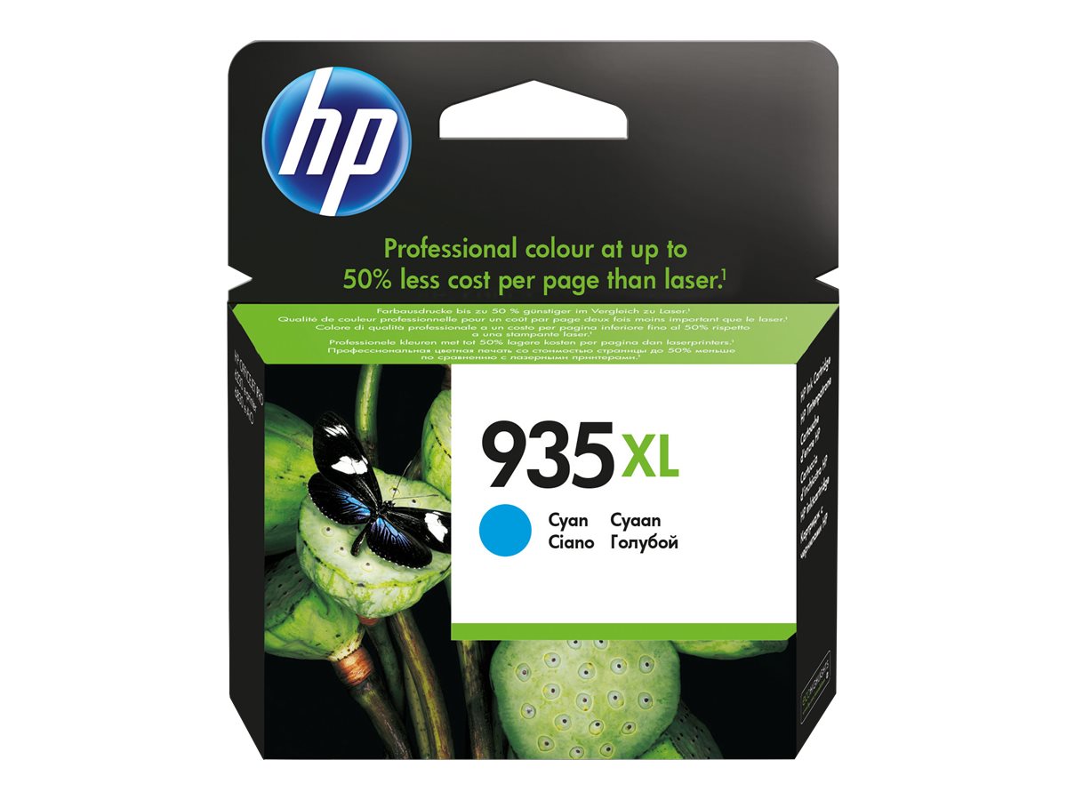 HP 935XL - Hohe Ergiebigkeit - Cyan - Original - Tintenpatrone - fr Officejet 6812, 6815, 6820; Officejet Pro 6230, 6230 ePrint