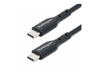 StarTech.com 2m (6ft) USB C Charging Cable, USB-C Cable, USB 2.0 Type-C Laptop Charger Cord, 60W 3A Power Delivery, TPE Jacket, 