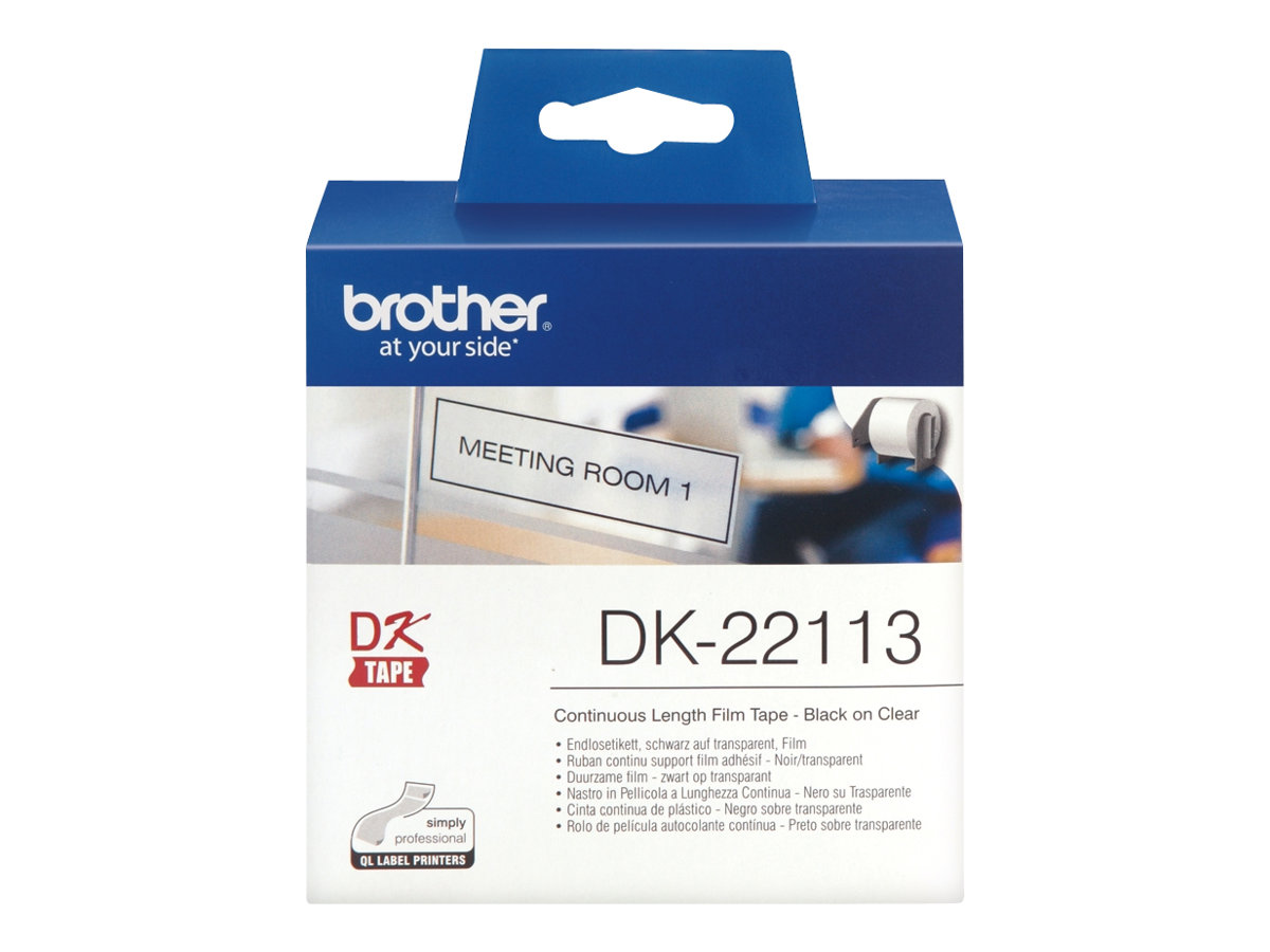 Brother DK-22113 - Klar - Rolle (6,2 cm x 15,2 m) Folie / Film - fr Brother QL-1050, 1060, 1110, 500, 550, 560, 570, 580, 600, 