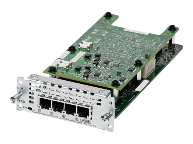 Cisco Fourth-Generation Network Interface Module - Sprach- / Faxmodul - Analogsteckplätze: 4 - für P/N: ISR4321-PM20, ISR4331-PM