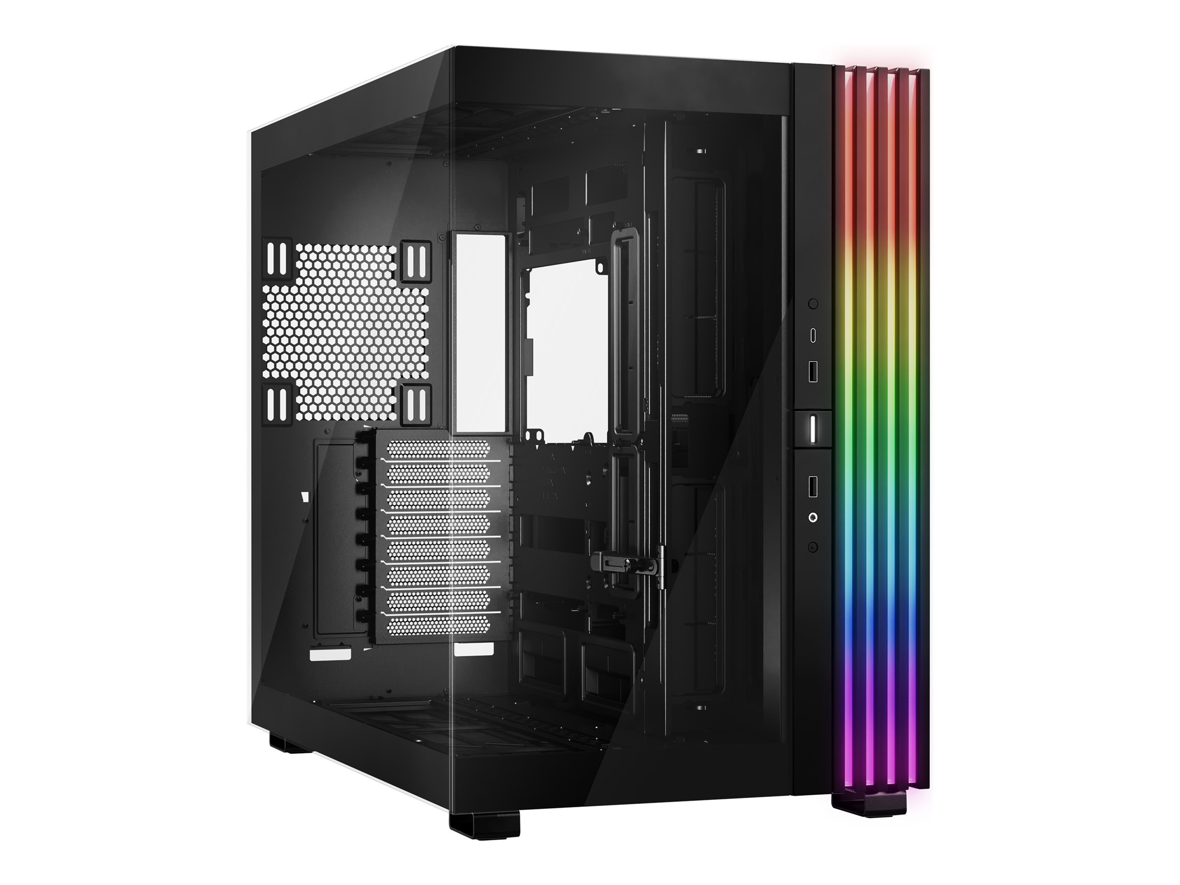 be quiet! Light Base 900 DX - FT - E-ATX - Seitenteil mit Fenster (Glas) - keine Spannungsversorgung (ATX / PS/2) - Schwarz