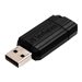 Verbatim PinStripe USB Drive - USB-Flash-Laufwerk - 32 GB - USB 2.0 - Schwarz