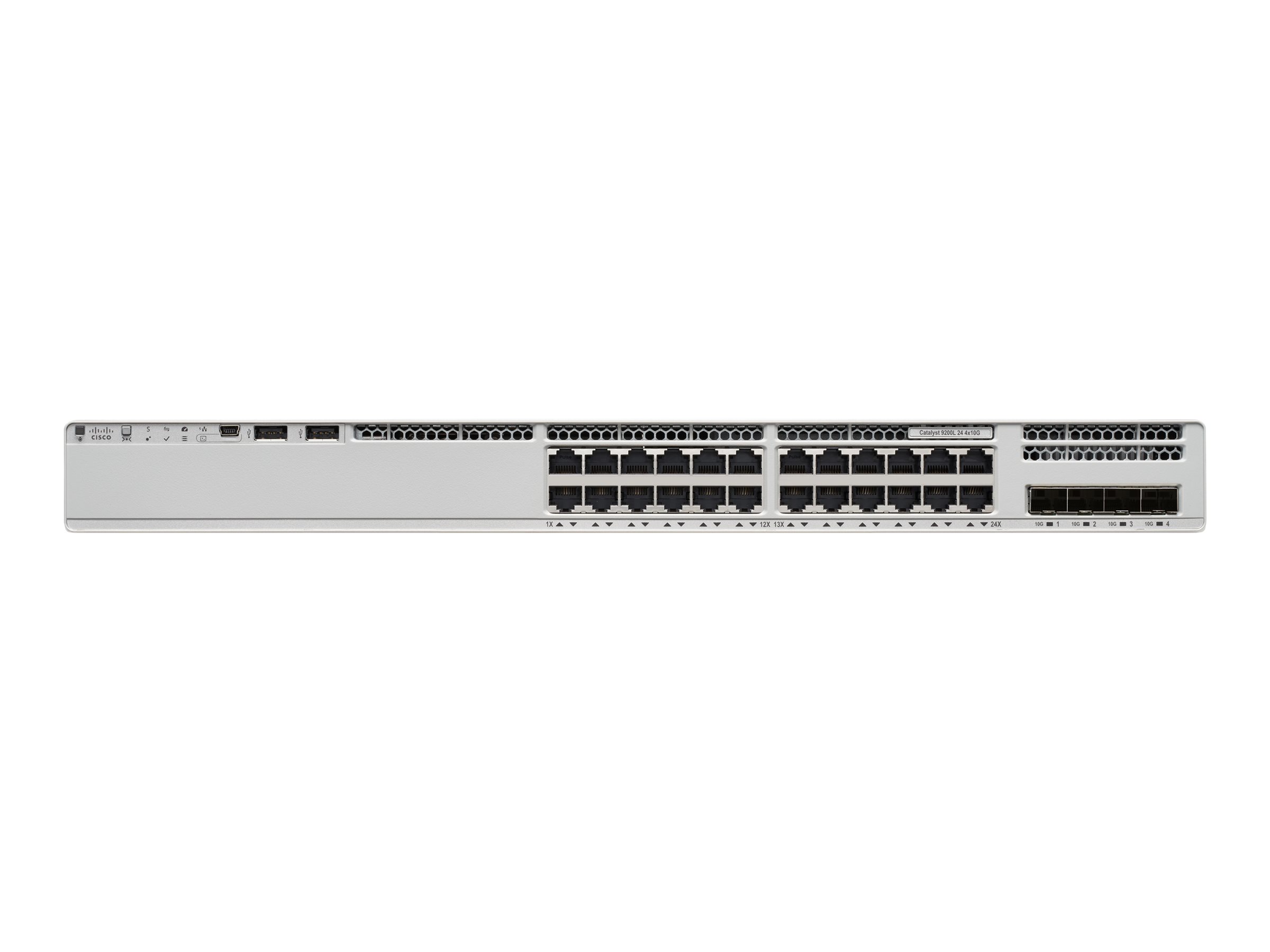 Cisco Catalyst 9200L - Network Advantage - Switch - L3 - 24 x 10/100/1000 + 4 x Gigabit SFP (Uplink) - an Rack montierbar