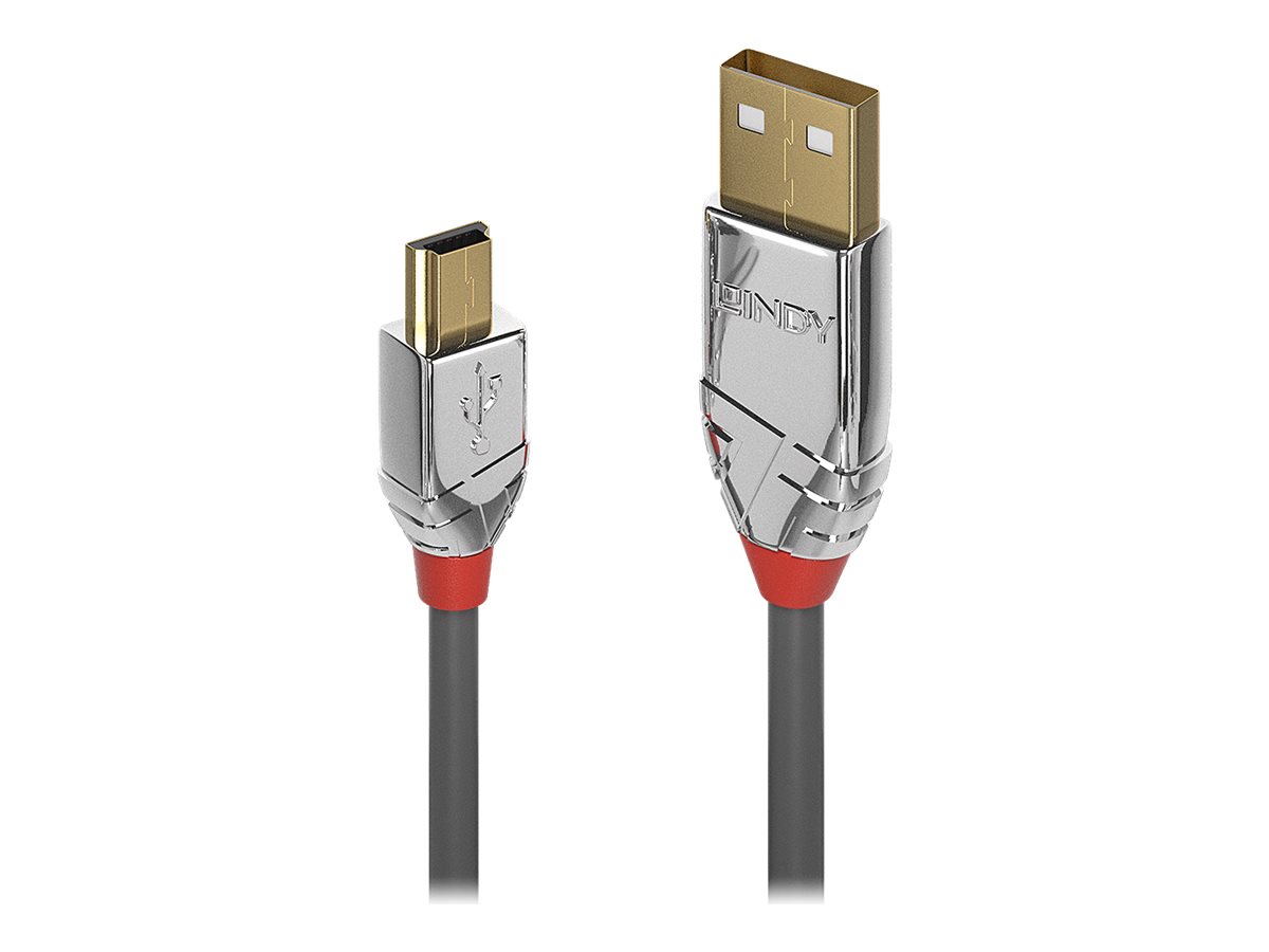 Lindy CROMO - USB-Kabel - USB (M) zu Mini-USB, Typ B (M) - USB 2.0 - 5 m - rund