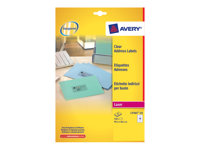 Avery - Polyester - klar - 99.1 x 38.1 mm 350 Etikett(en) (25 Bogen x 14) Etiketten