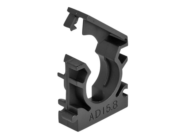 Delock - Kabelhalter - with locking clip, 15.8 mm - Schwarz (Packung mit 8)