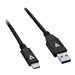 V7 - USB-Kabel - 24 pin USB-C (M) zu USB (M) - USB 2.0 - 1 m - Schwarz