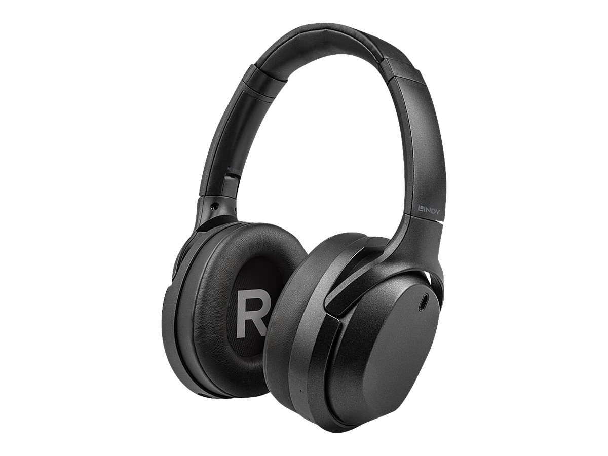 Lindy LH700XW - Kopfhrer mit Mikrofon - ohrumschliessend - Bluetooth - kabellos - aktive Rauschunterdrckung