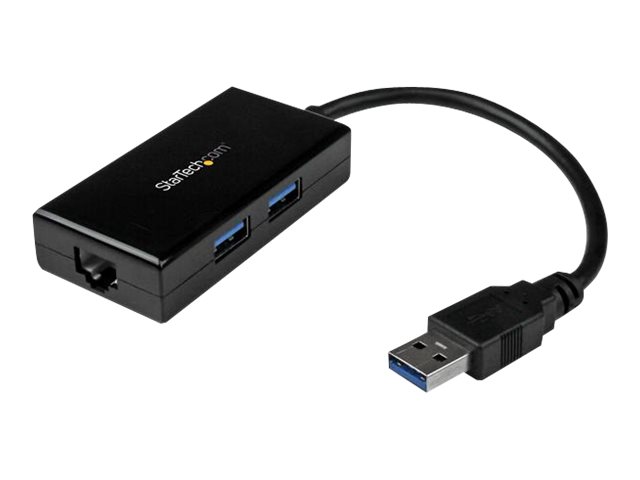 StarTech.com USB 3.0 auf Gigabit Netzwerk Adapter mit 2 Port USB Hub - Native Treiber-Untersttzung (Windows, Mac und Chrome OS)