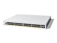 Cisco Catalyst 1200-48P-4X - Switch - L3 - Smart - 48 x 10/100/1000 (PoE+) + 4 x 10 Gigabit SFP+ - an Rack montierbar