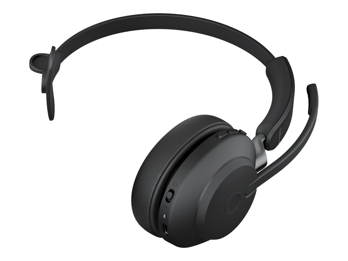 Jabra Evolve2 65 UC Mono - Headset - On-Ear - konvertierbar - Bluetooth - kabellos