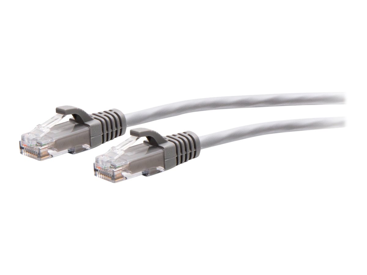 C2G 2ft (0.6m) Cat6a Snagless Unshielded (UTP) Slim Ethernet Network Patch Cable - Gray - Patch-Kabel - RJ-45 (M) zu RJ-45 (M) -