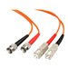 StarTech.com 2m Fiber Optic Cable - Multimode Duplex 62.5/125 - LSZH - ST/SC - OM1 - ST to SC Fiber Patch Cable (FIBSTSC2)