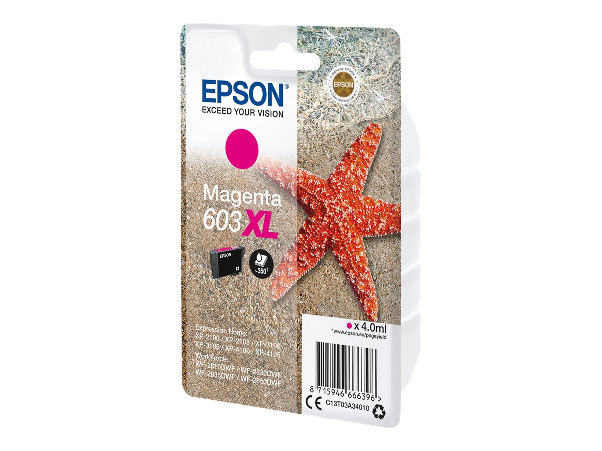 Epson 603XL - 4 ml - XL - Magenta - original - Blister mit RF- / akustischem Alarmsignal