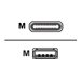 Poly - USB-Kabel - USB (M) zu 24 pin USB-C (M) - 10 m