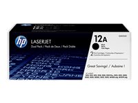 HP 12A - 2er-Pack - Schwarz - original - LaserJet - Tonerpatrone (Q2612AD)