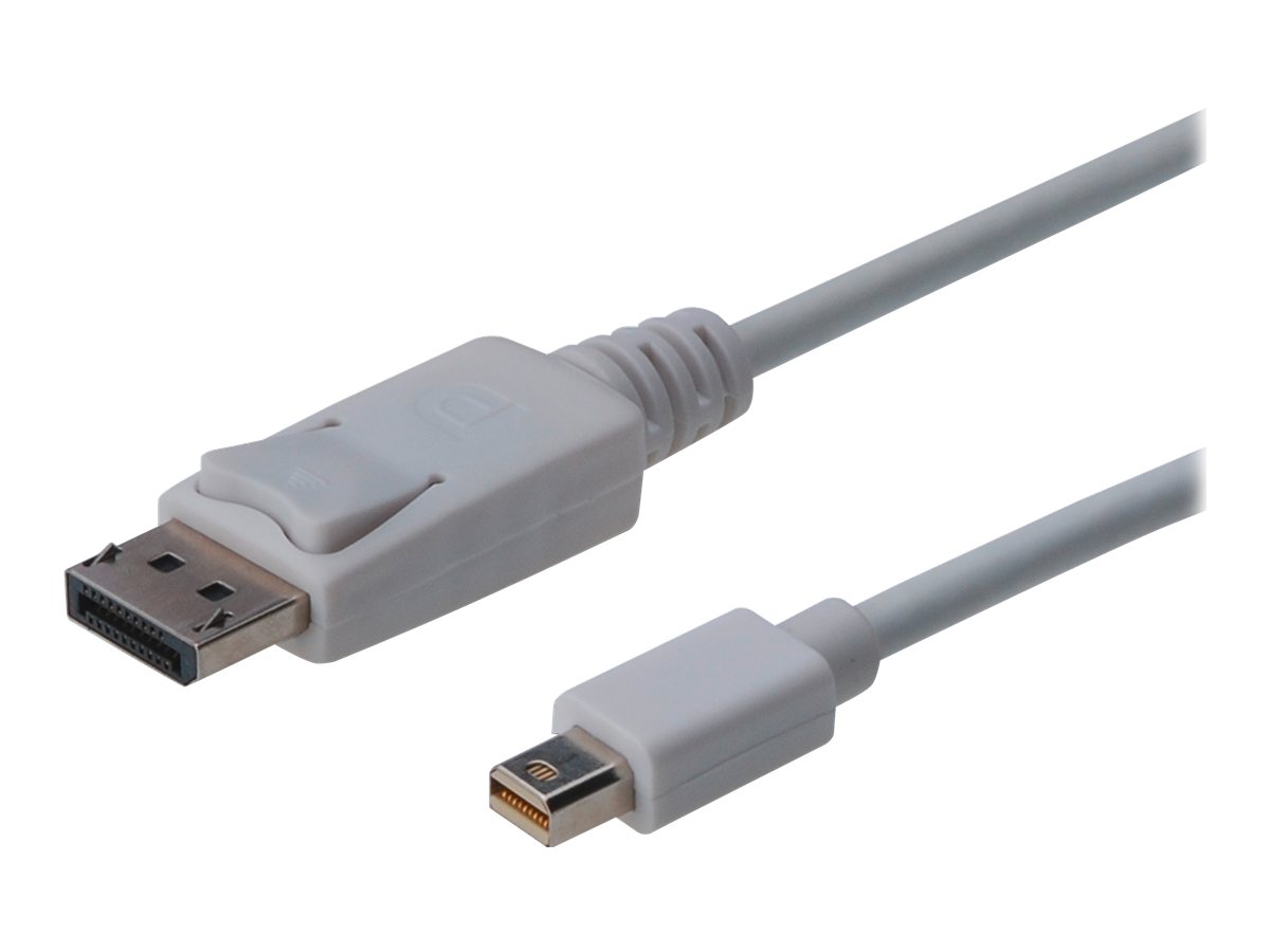 ASSMANN - DisplayPort-Kabel - Mini DisplayPort (M) zu DisplayPort (M) - 3 m - geformt - weiss