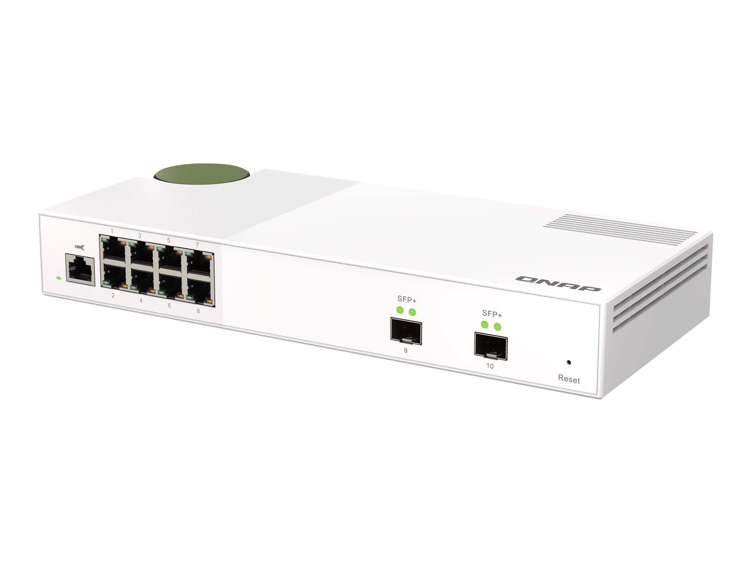 QNAP QSW-M2108-2S - Switch - managed - 2 x 10 Gigabit SFP+ + 8 x 2.5GBase-T - Desktop