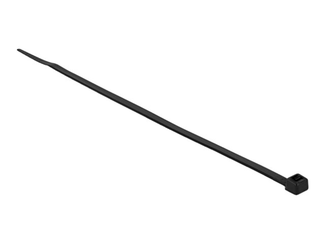 Delock - Kabelbinder - hohe Zugfestigkeit - 20 cm - Schwarz (Packung mit 100)