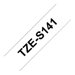Brother TZe-S141 - Extra starker Klebstoff - schwarz auf durchsichtig - Rolle (1,8 cm x 8 m) 1 Kassette(n) laminiertes Band - f