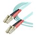 StarTech.com 1m (3ft) LC/UPC to LC/UPC OM3 Multimode Fiber Optic Cable, Full Duplex 50/125µm Zipcord Fiber Cable, 100G Networks