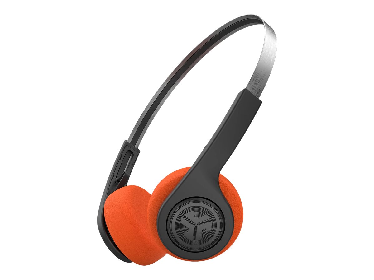JLab Audio Rewind Retro - Kopfhrer mit Mikrofon - On-Ear - Bluetooth - kabellos - Schwarz
