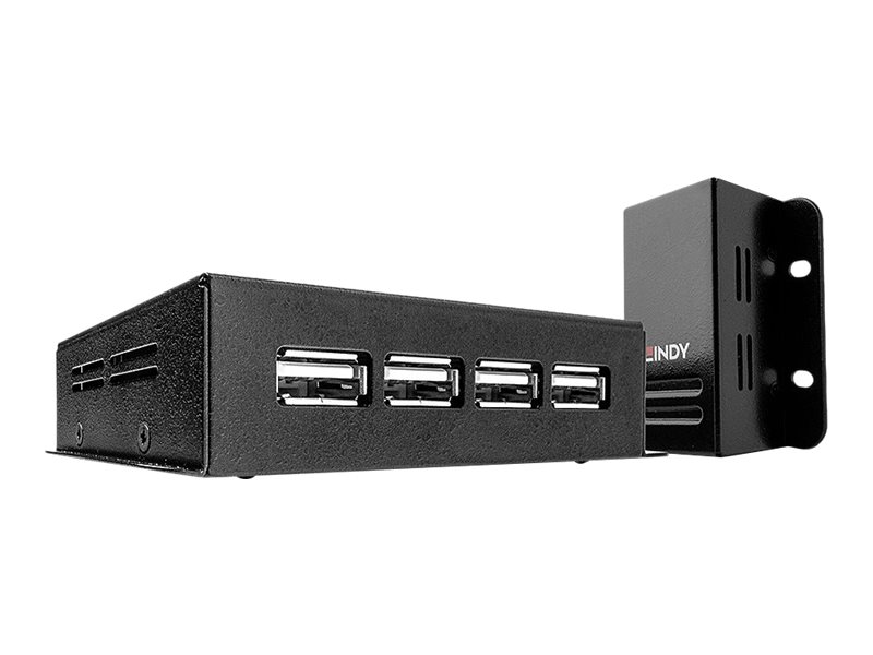 LINDY USB 2.0 4 Port CAT.5/6 Extender With Power Over CAT.5/6 - USB-Erweiterung - USB 2.0 - ber CAT 5/6 - 4 Anschlsse - bis zu