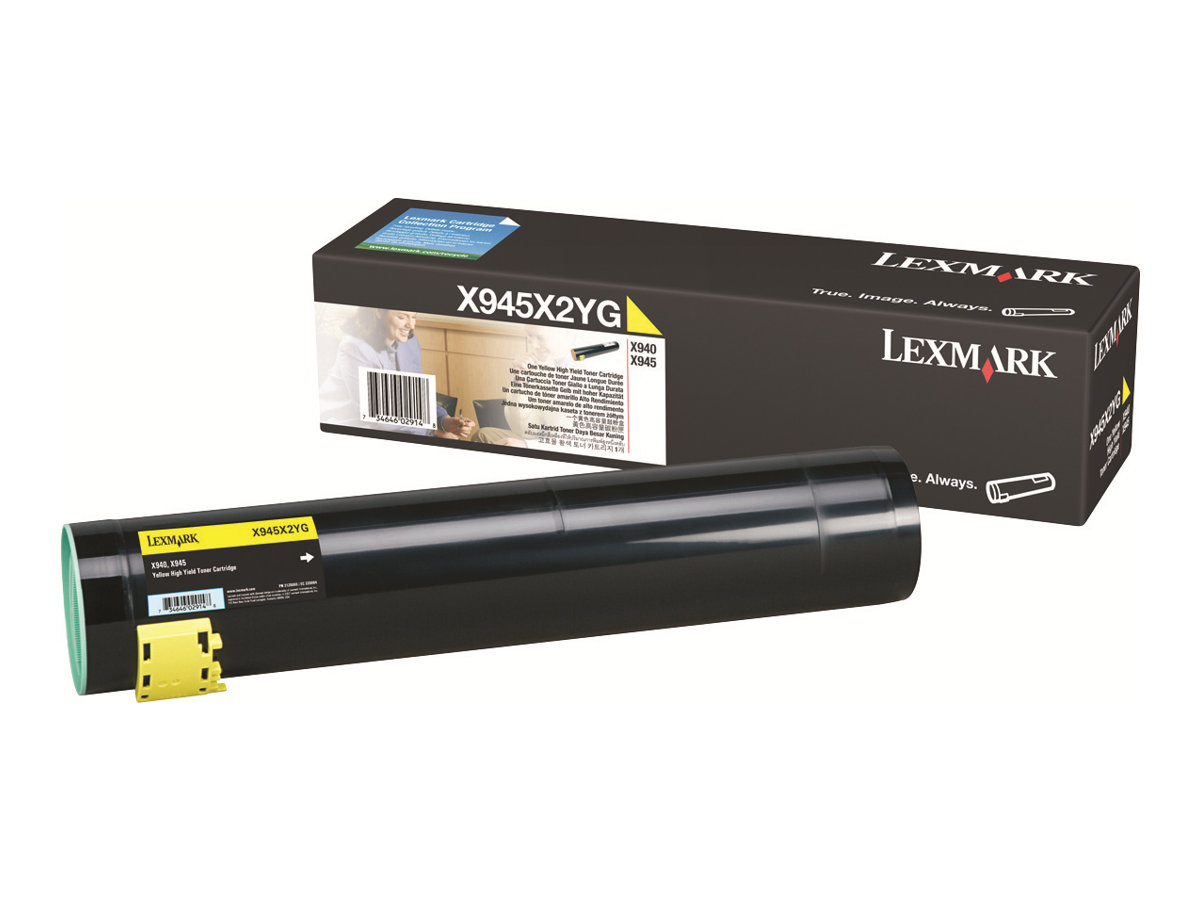 Lexmark - Hohe Ergiebigkeit - Gelb - Original - Tonerpatrone LCCP - fr Lexmark X940e, X940e Page Plus Solution, X945e, X945e Pa