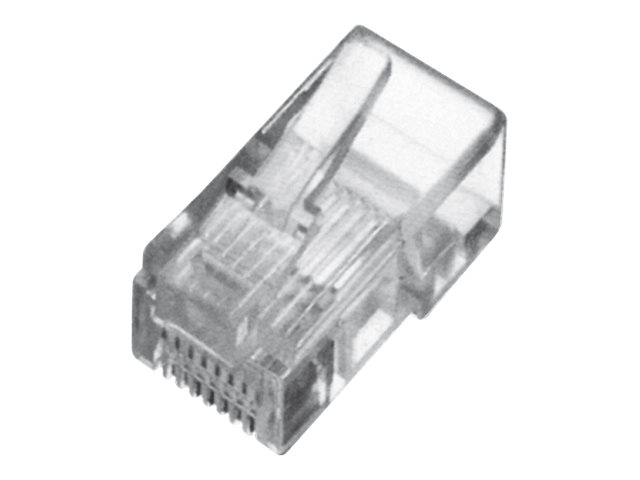 DIGITUS - Netzwerkanschluss - RJ-45 (M) - ungeschirmt - CAT 3 - klar
