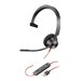 Poly Blackwire 3310 - Blackwire 3300 series - Headset - On-Ear - kabelgebunden - USB-A
