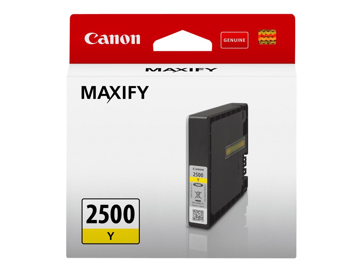 Canon PGI-2500 Y - 9.6 ml - Gelb - Original - Tintenbehlter - fr MAXIFY iB4050, iB4150, MB5050, MB5150, MB5155, MB5350, MB5450