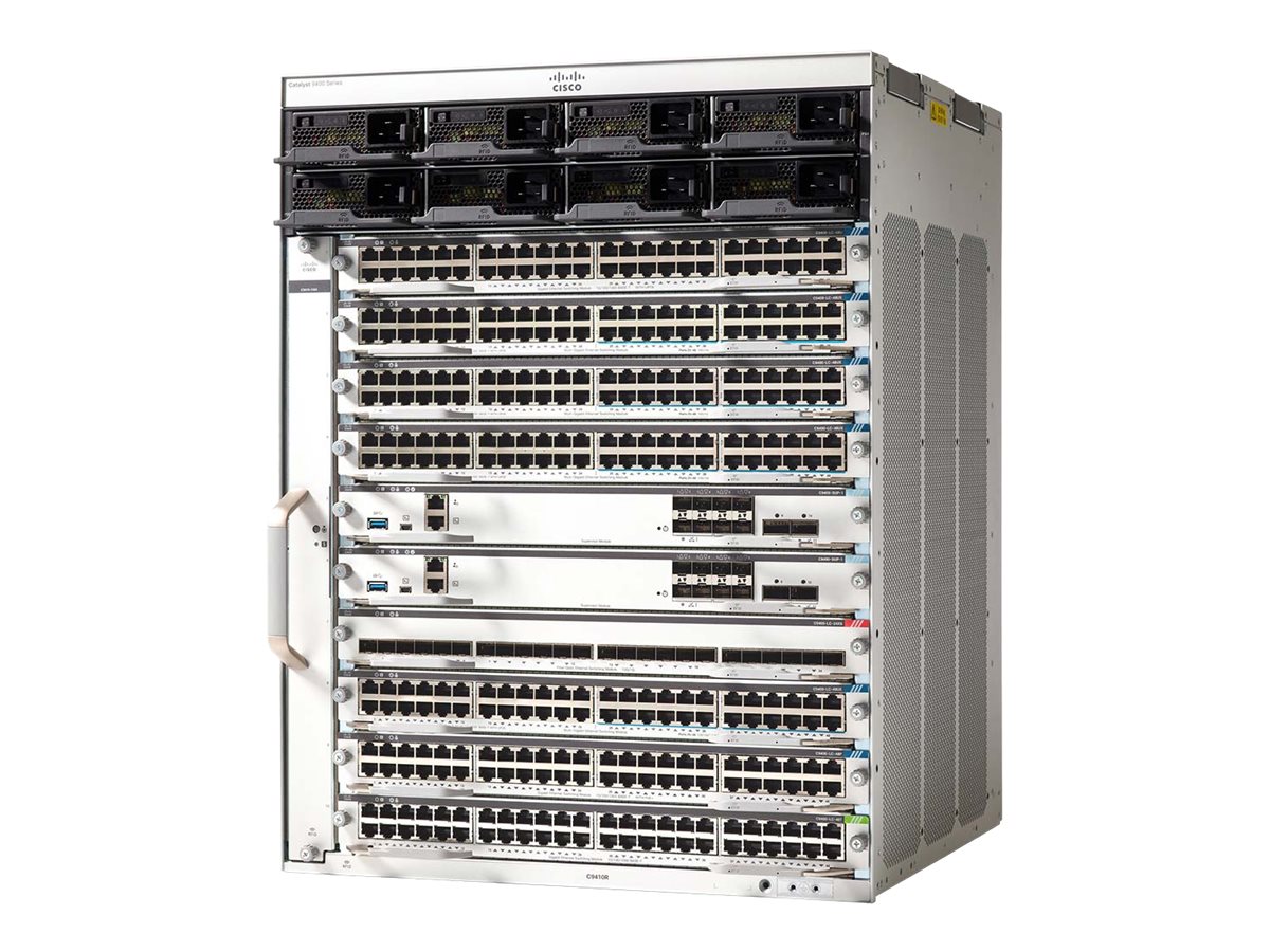 Cisco Catalyst 9400 Series chassis - Switch - Seite-zu-Seite-Luftstrom - an Rack montierbar - PoE
