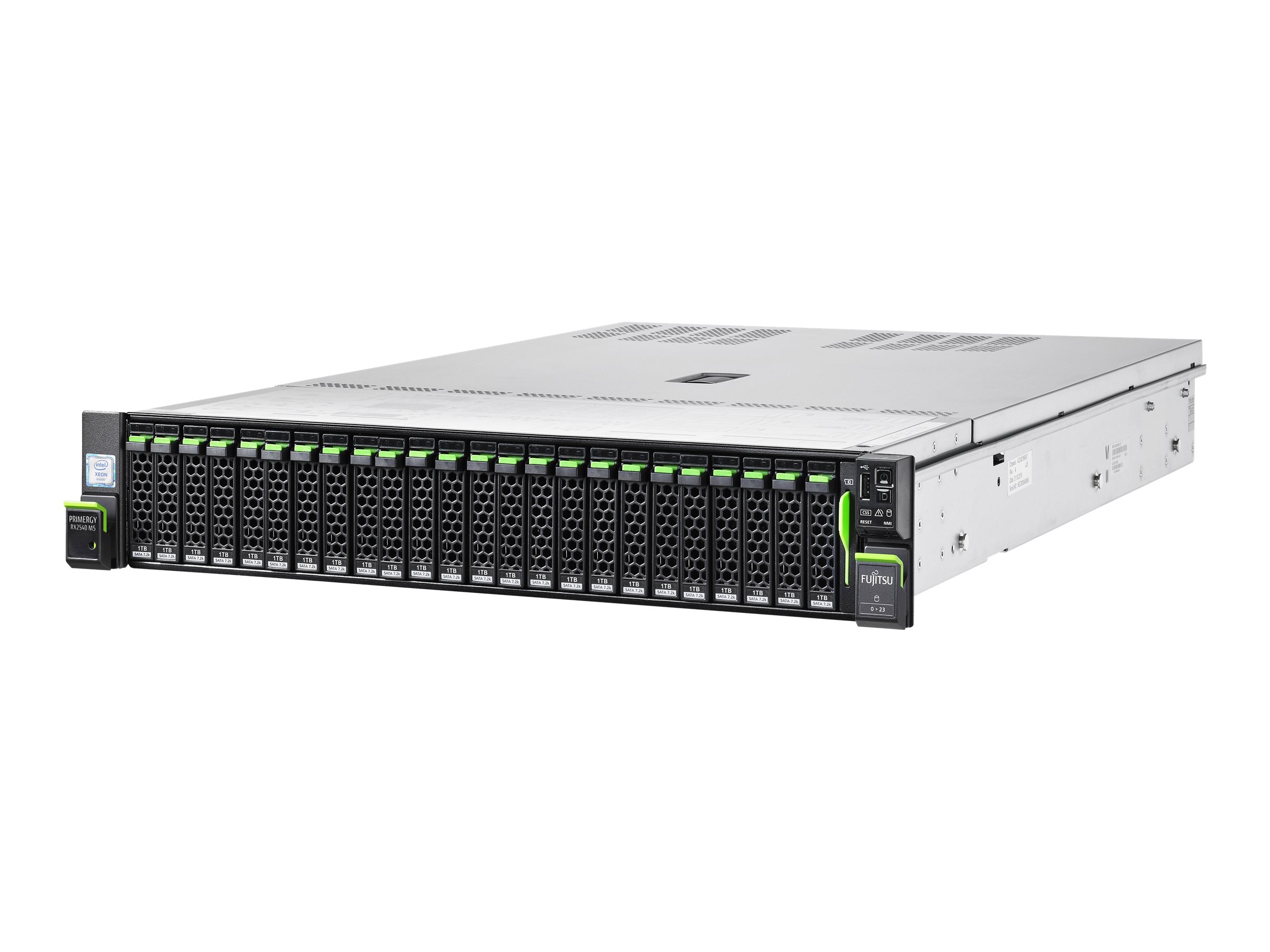 Fujitsu PRIMERGY RX2540 M5 - Server - Rack-Montage - 2U - zweiweg - 1 x Xeon Silver 4208 / 2.1 GHz