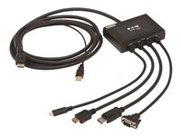 Eaton Tripp Lite Series Multiport Presentation Adapter, 4K 60Hz w HDR, 4x1, HDMI/DisplayPort/USB-C/VGA to HDMI, HDCP2.2, PD Char