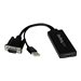 StarTech.com VGA-auf-HDMI-Adapter mit USB-Audio & -Stromversorgung - Mobiler VGA-auf-HDMI-Konverter - 1080p - Adapterkabel - HD-