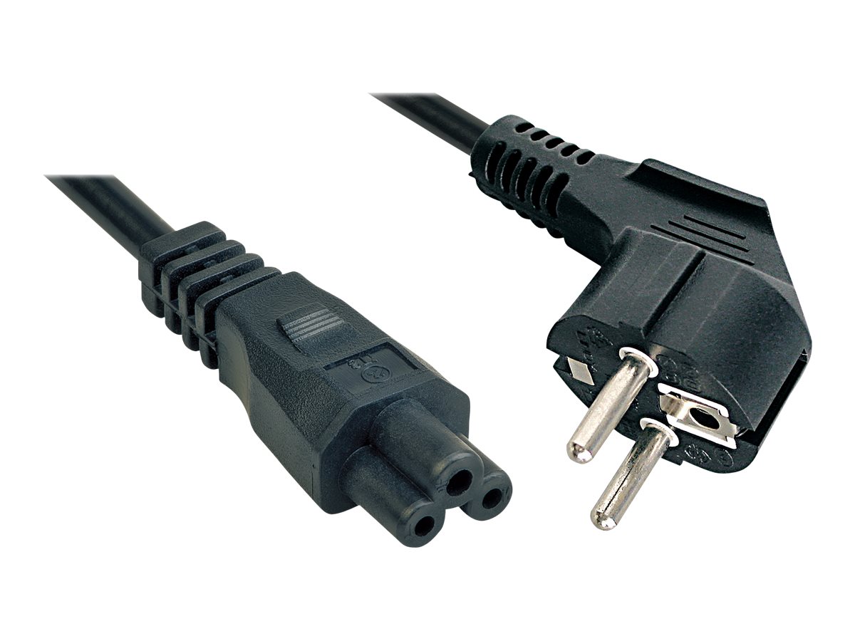 Lindy - Stromkabel - IEC 60320 C5 zu power CEE 7/7 (M) - 3 m - Schwarz