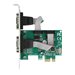 DeLOCK PCI Express Card to 2 x Serial RS-232 - Serieller Adapter - PCIe 1.1 Low-Profile - RS-232 x 2 - grn