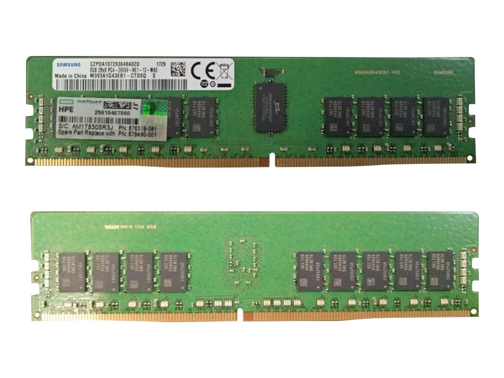 HPE SmartMemory - DDR4 - Modul - 8 GB - DIMM 288-PIN - 2666 MHz / PC4-21300