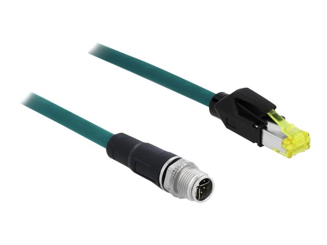 Delock - Netzwerkkabel - 8 pin M12-X (M) zu RJ-45 (M) - 1 m - SFTP - CAT 6a