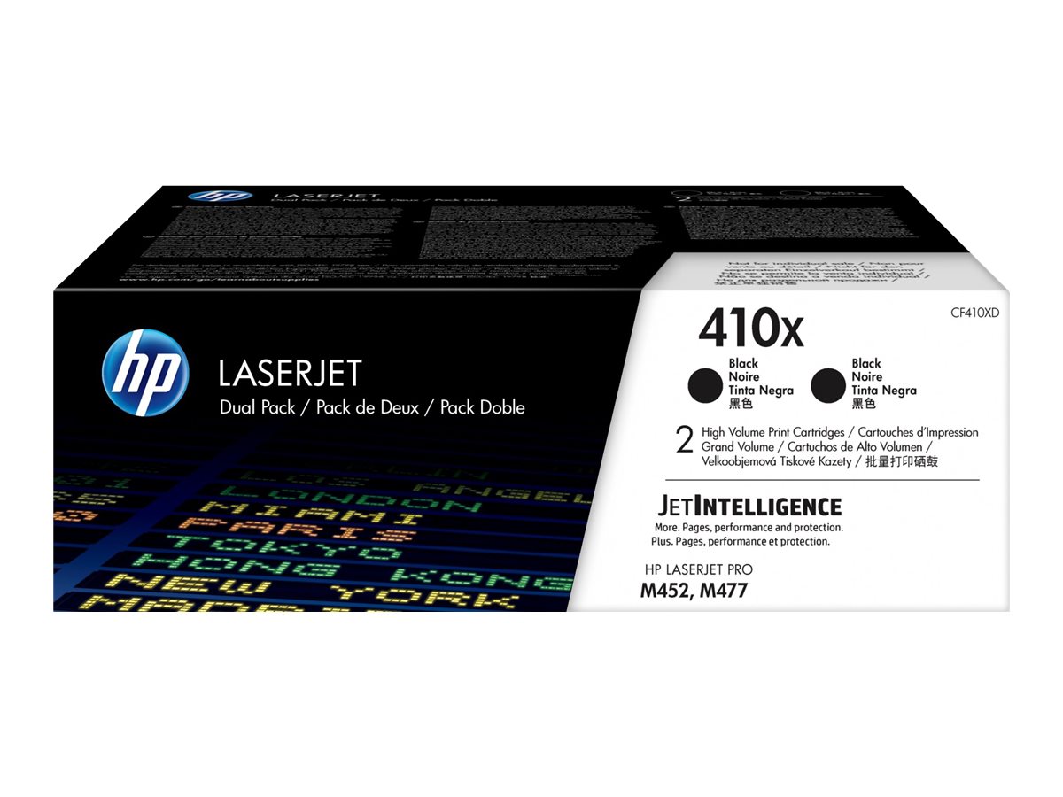 HP 410X - 2er-Pack - Hohe Ergiebigkeit - Schwarz - Original - LaserJet