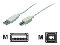 M-CAB - USB-Kabel - USB (M) zu USB Typ B (M) - USB 2.0 - 1.8 m - Grau