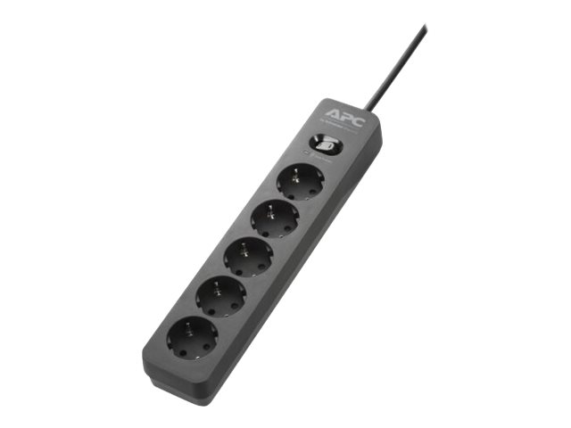 APC Essential Surgearrest PME5B - berspannungsschutz - Wechselstrom 220/230/240 V - 2300 Watt - Ausgangsanschlsse: 5 - 1.52 m 