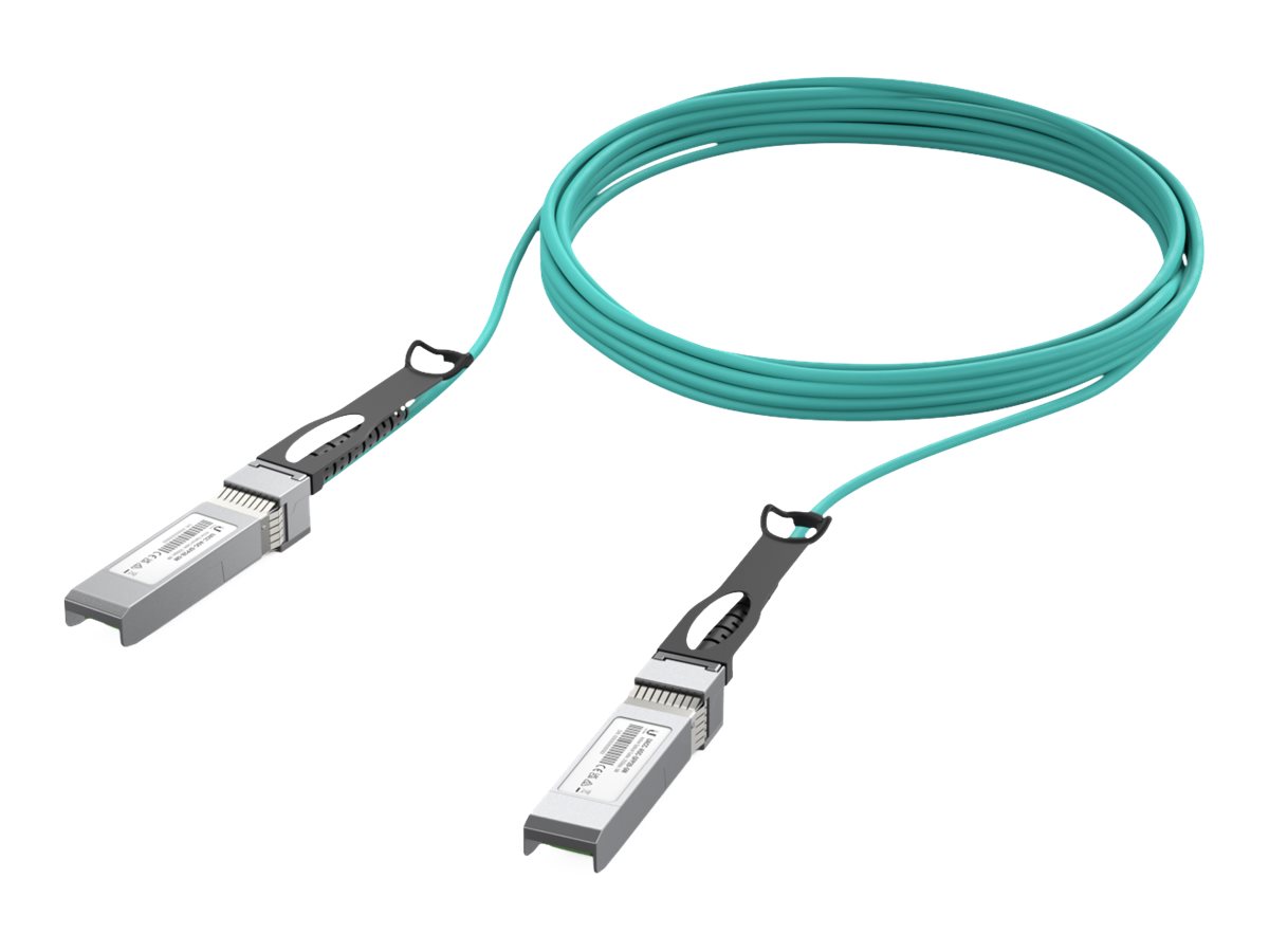 Ubiquiti - 10GBase-AOC direct attach cable - SFP+ zu SFP+ - 5 m - 3 mm - Glasfaser