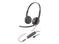 Poly Blackwire C3225 - Blackwire 3200 Series - Headset - On-Ear - kabelgebunden - USB-C, 3,5 mm Stecker