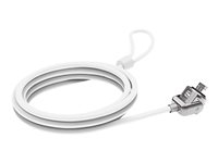 Compulocks T-bar Security Keyed Cable Lock - Sicherheitskabelschloss - weiss - 1.83 m - fr Compulocks iPad 10.2-inch; Maclocks 